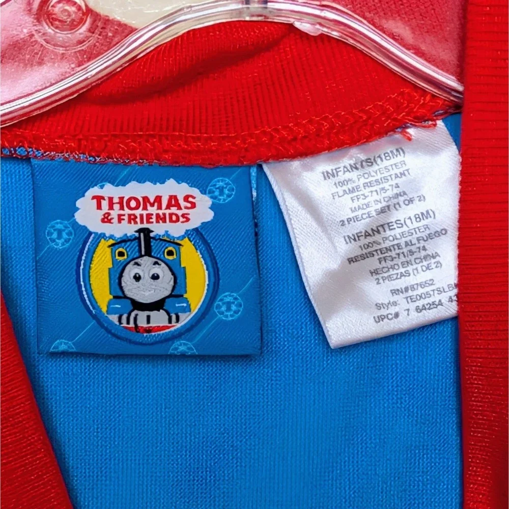 Vintage‎ Thomas Train Engine 2008 Short Sleeve Pajama PJ Shirt 18 Months NWT
